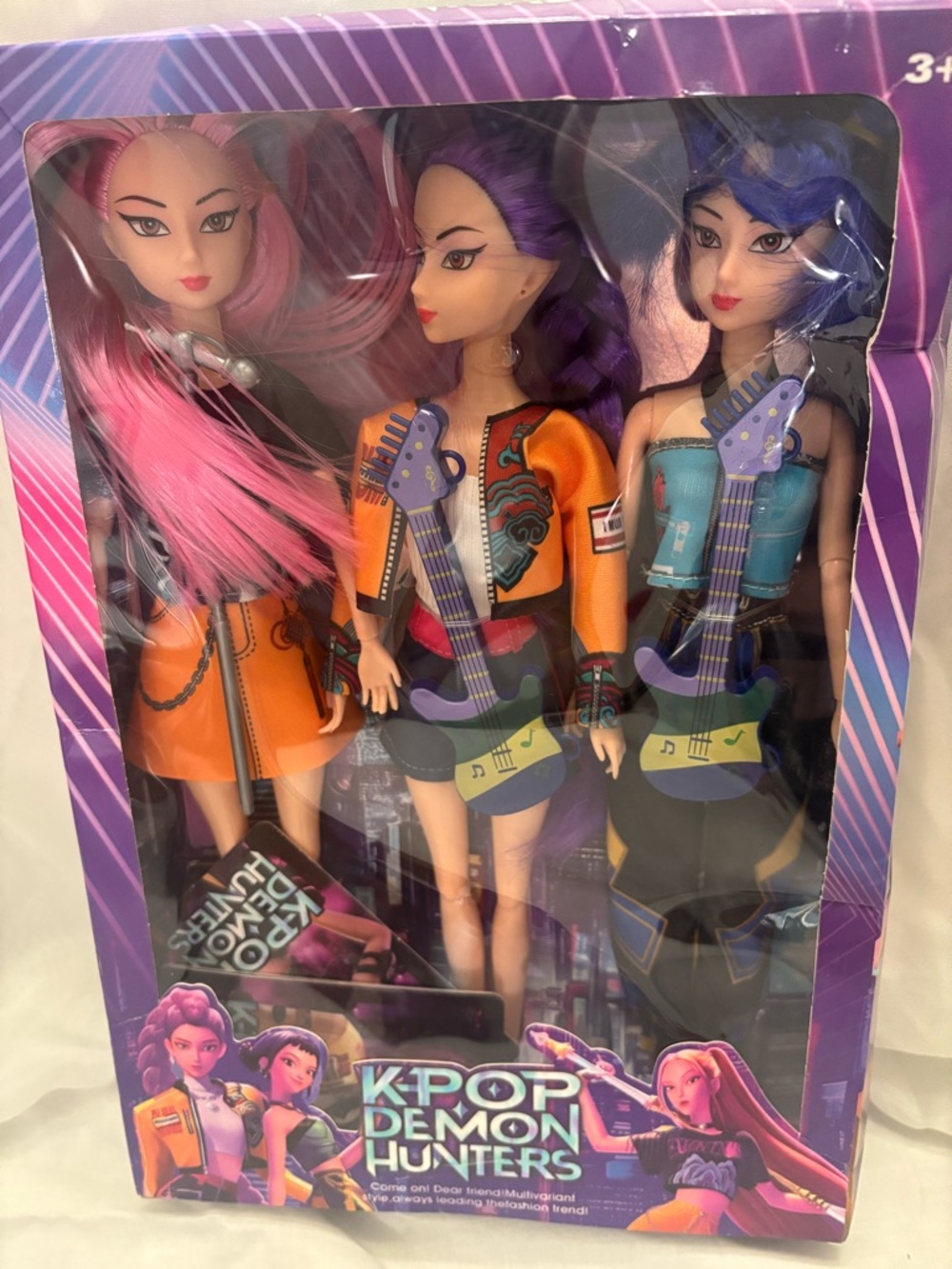 K-Pop Demon Hunters 3 Doll Set Mira Zoey Rumi NIB READ
